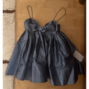 NWT Watters Pixie Silk Mini Dress Blue Bridal 2